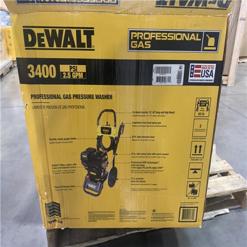 Dallas Location - As-Is DEWALT 3400 psi 2.5 GPM Gas Cold Water Pressure Washer