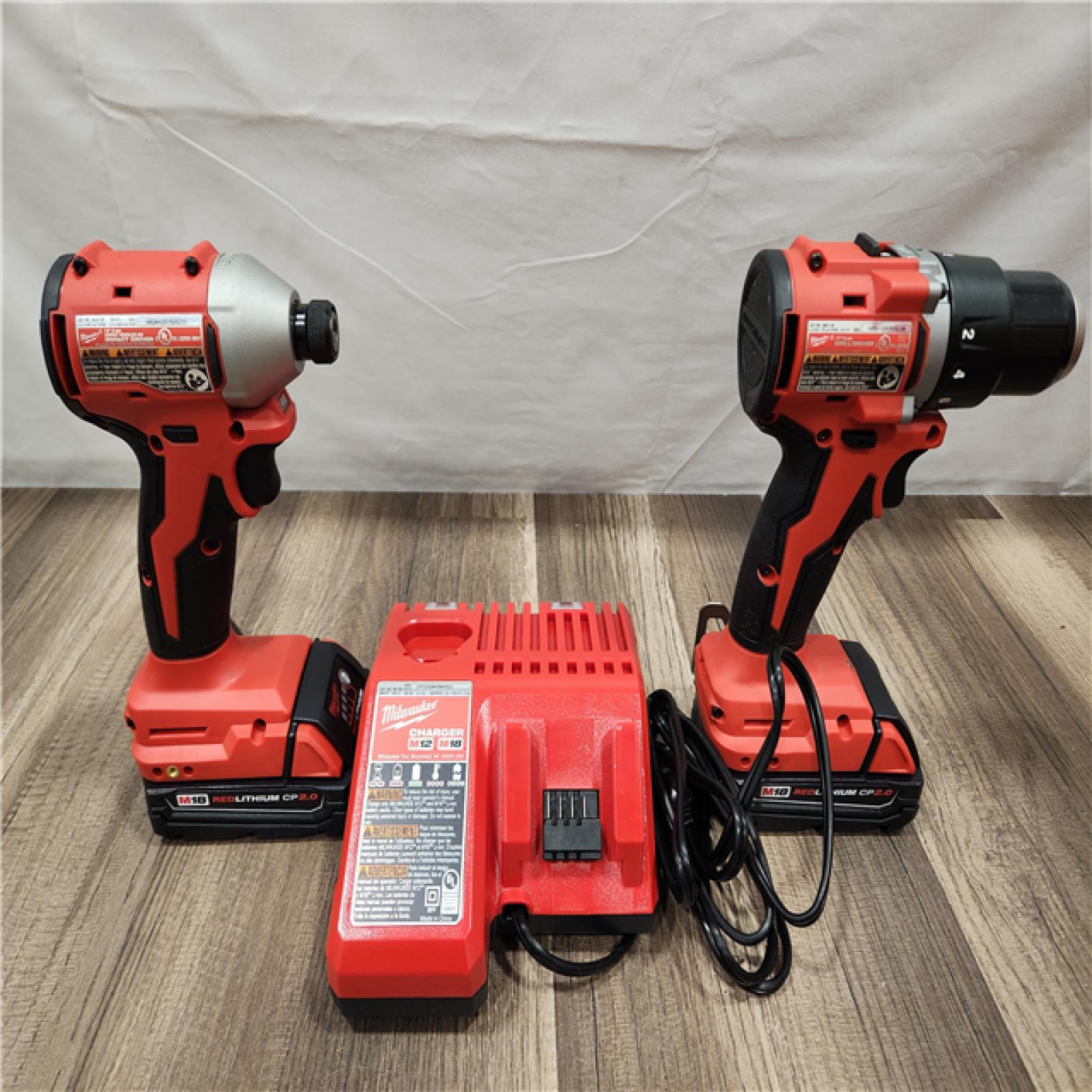 AS-IS- Milwaukee M18 Compact Brushless 2-Tool Combo Kit
