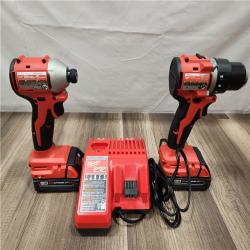 AS-IS- Milwaukee M18 Compact Brushless 2-Tool Combo Kit