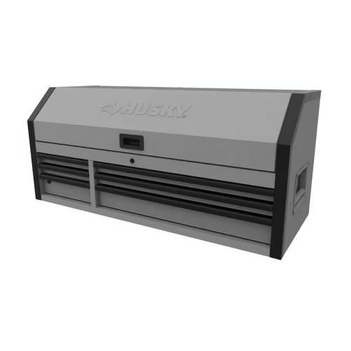 DALLAS LOCATION- NEW!- HUSKY 52 IN. x 20 IN. D DRAWER MATTE GRAY STEEL TOP TOOL CHEST