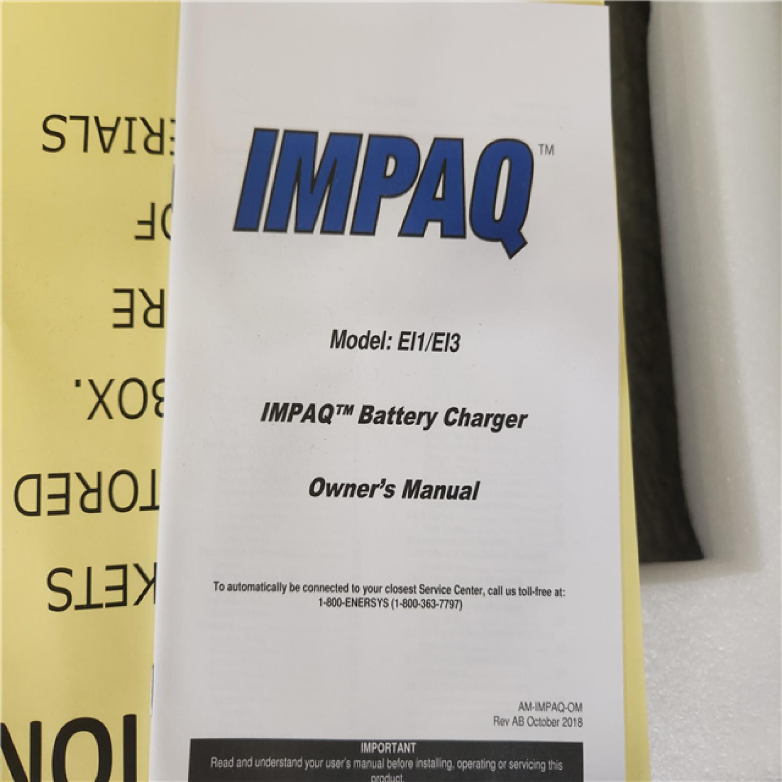 Phoenix NEW EnerSys EI1-AK-3AT IMPAQ Battery Charger