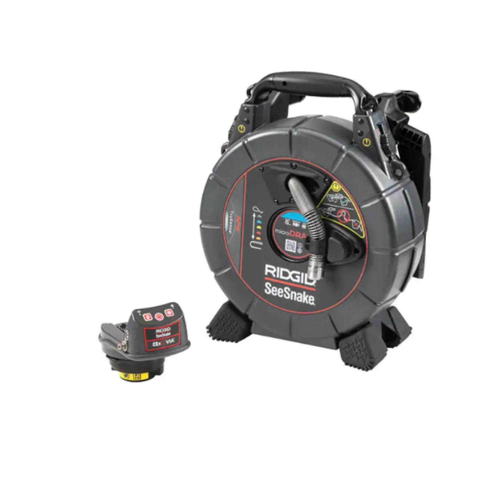 DALLAS LOCATION - Ridgid MICRODRAIN APX + VIA KIT SeeSnake microDrain APX and CSx Via System with TruSense Technology  Charger and Battery