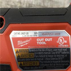 AS-IS Milwaukee 18V Lithium-Ion Cordless Drywall Cut Out Rotary Tool (Tool-Only)