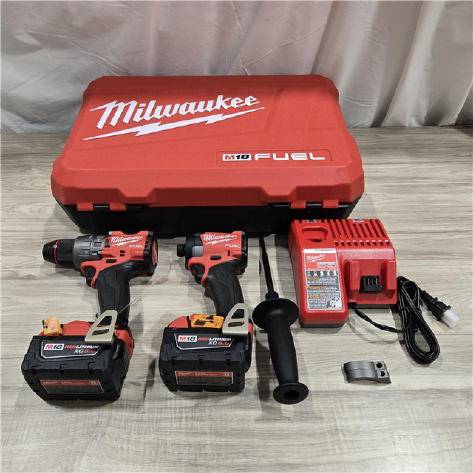 LIKE NEW! - MILWAUKEE FUEL 18V Cordless Hammer Drill and Impact Driver Combo Kit