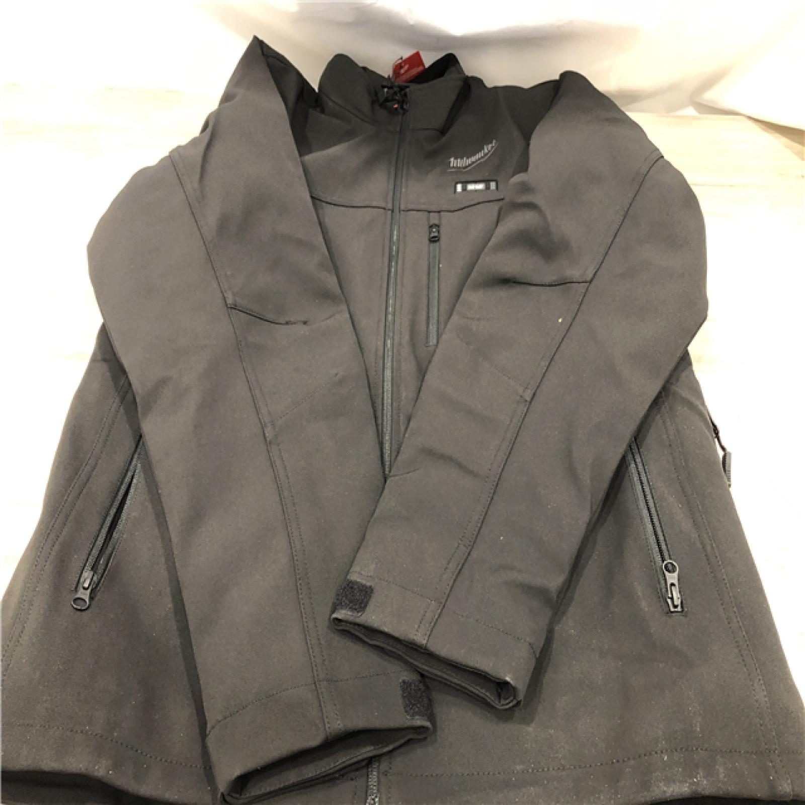 AS-IS Milwaukee Men's Large12-Volt Lithium-Ion Cordless Tough Shell Black Heated Jacket Kit