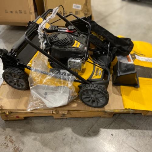 DALLAS LOCATION - DEWALT 21 in. 150cc Briggs and Stratton 625ex Engine Rear Wheel Drive 2-in-1 Gas Self Propelled Walk Behind Lawn Mower