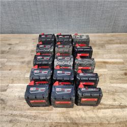 HOUSTON LOCATION - AS-IS MILWAUKEE BATTERY PACK QTY - 15