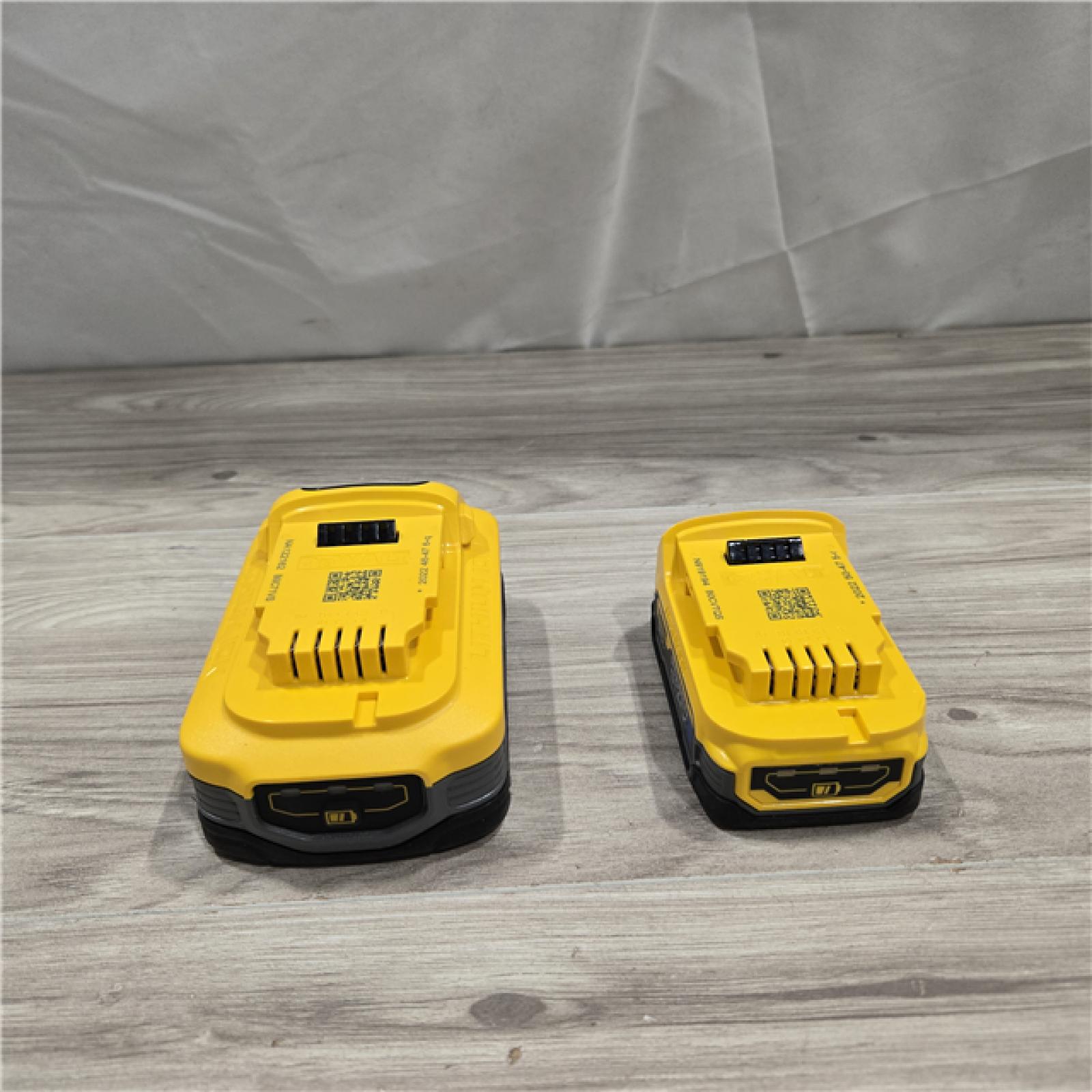 AS-IS Dewalt DCBP315-2C 20V MAX POWERSTACK Lithium-Ion Batteries and Charger Starter Kit