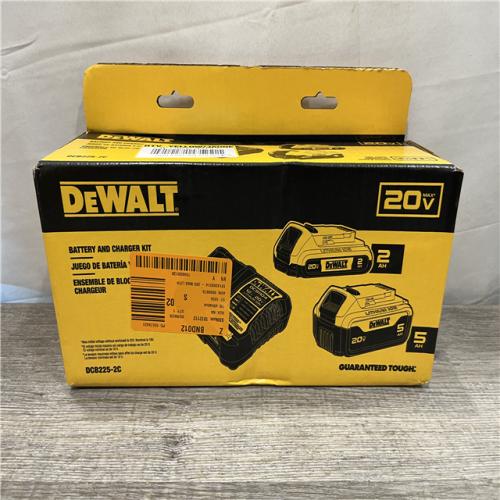 NEW - DEWALT 20V MAX Lithium-Ion Battery Kit with 5.0Ah and 2.0Ah Battery and Charger