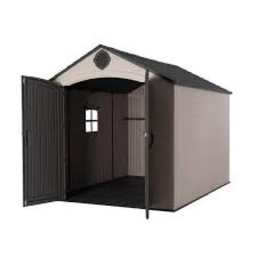 Phoenix Location NEW Lifetime 8 ft. W x 10 ft. D Resin Outdoor Storage Shed 71.7 sq. ft. #60371