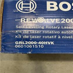 NEW! - Bosch REVOLVE 2 000 ft. Horizontal/Vertical Rotary Laser Self Leveling Complete Kit with Manual Dual Slope