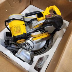As-Is- DeWalt 15 Amp Corded 12 in. Compound Double Bevel Miter Saw