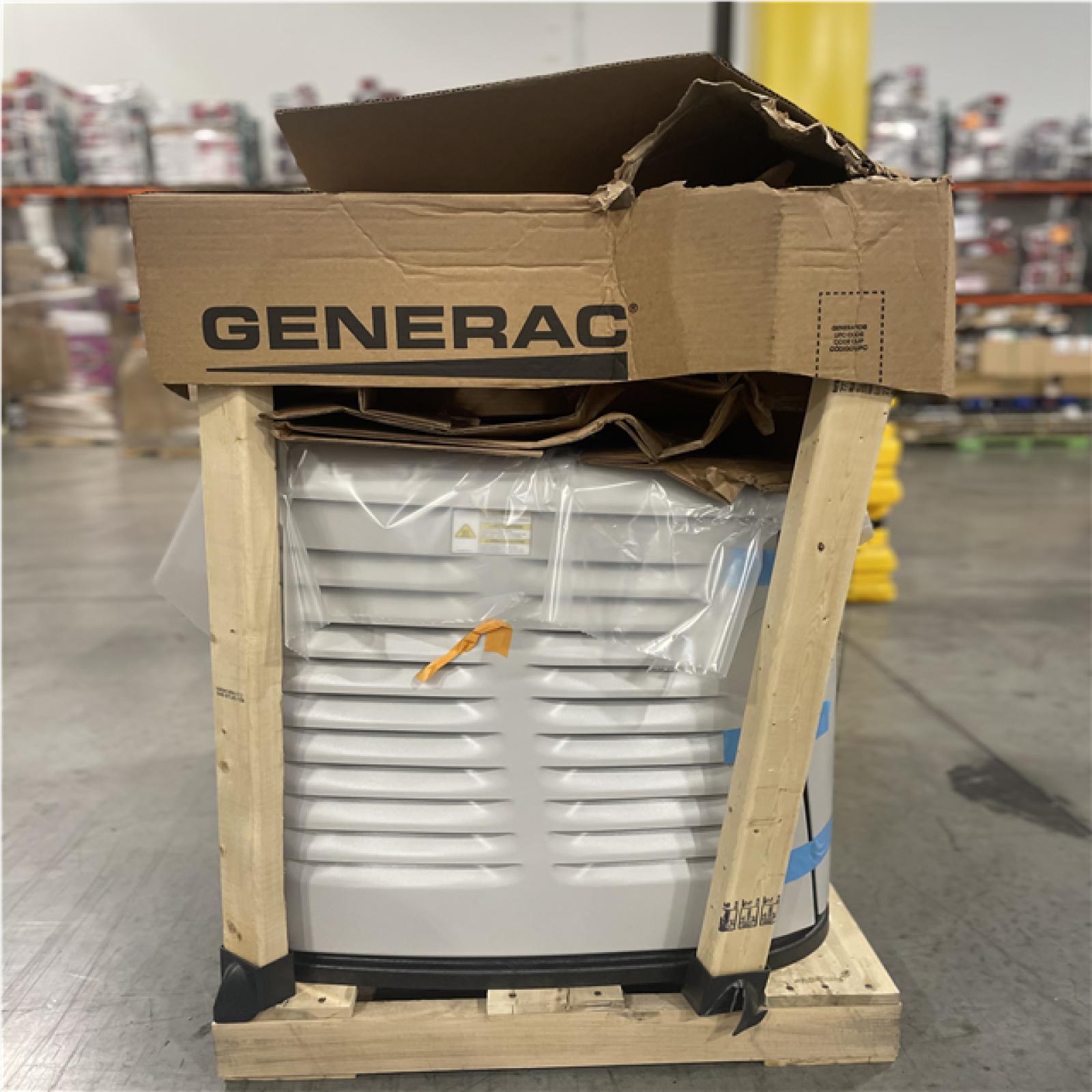 DALLAS LOCATION- GENERAC 26kW Air-Cooled Auto Start Natural Gas or Propane Generator and 200 Amp Transfer Switch w/ Smart Monitoring