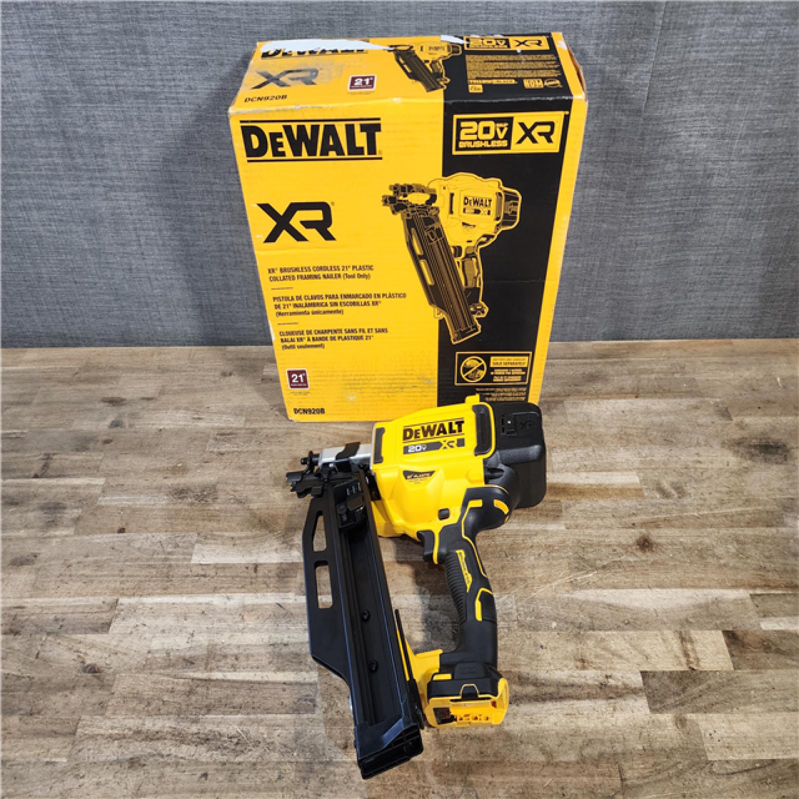 HOUSTON LOCATION - AS-IS DEWALT 20-Volt 21° Cordless Framing Nailer (Tool-Only)
