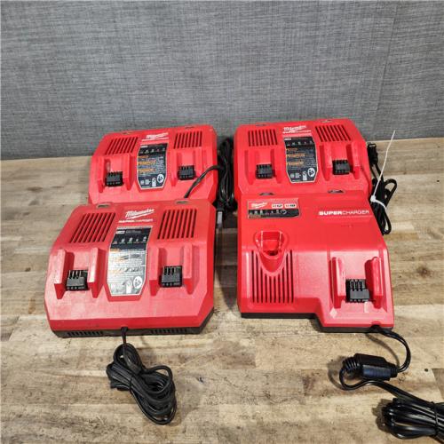 HOUSTON LOCATION - AS-IS MILWAUKEE BATTERY CHARGER PACK QTY - 4
