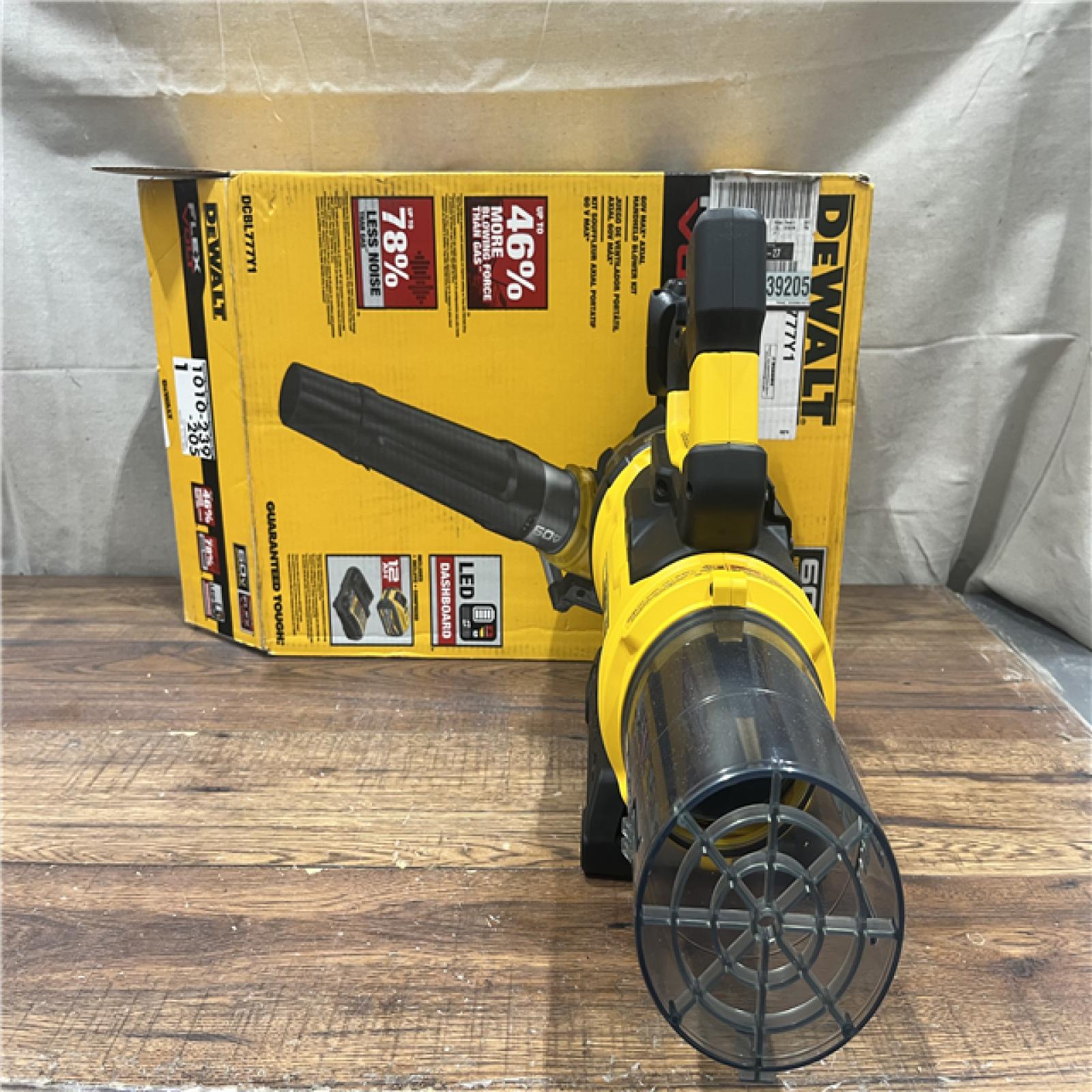 AS-IS DEWALT FLEXVOLT 60V MAX 160 MPH 760 CFM Brushless Cordless  and Charger