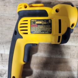 HOUSTON LOCATION - AS - IS Dewalt  8A  3/8 In Keyless Chuck Drill W/ Cord