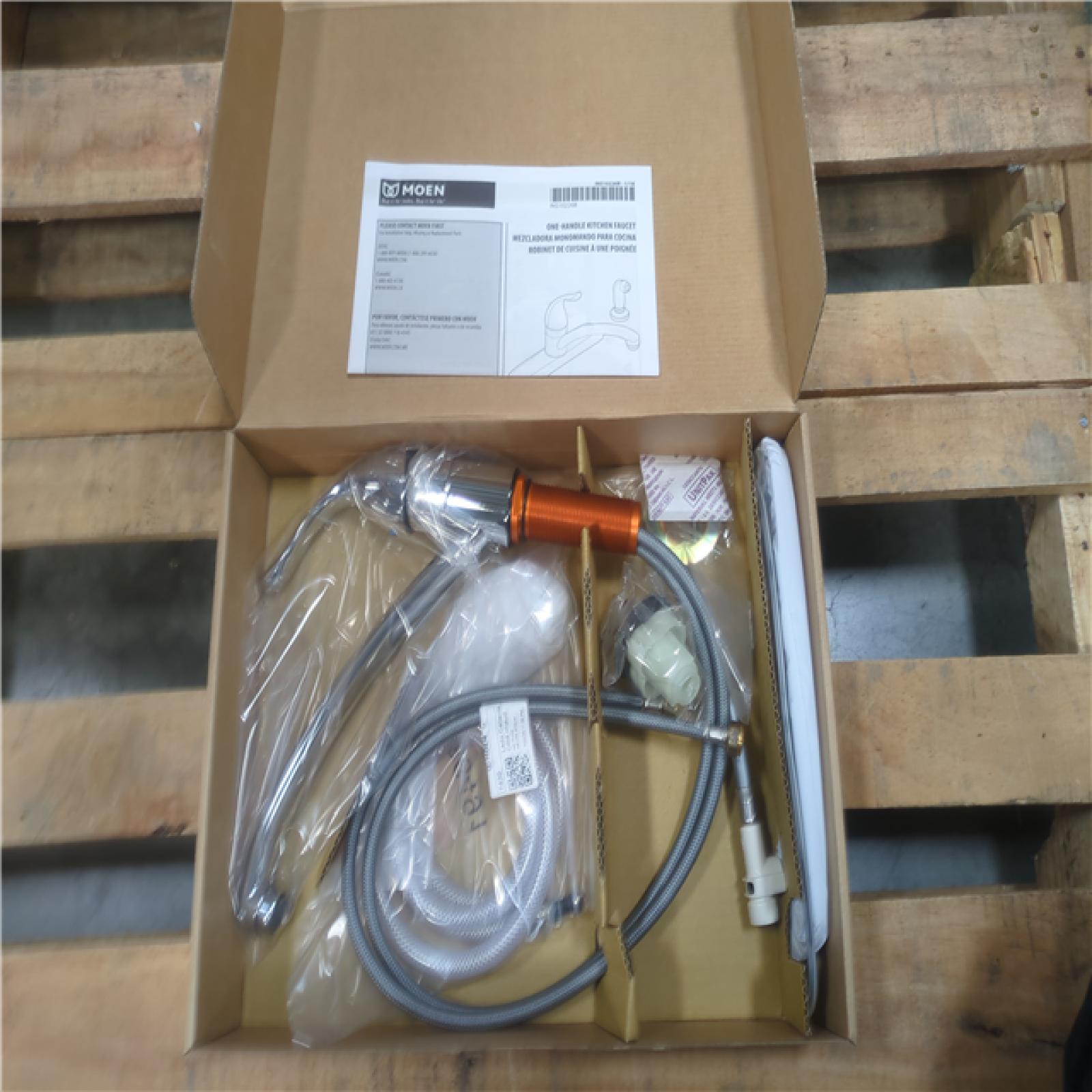 CALIFORNIA AS-IS MOEN ONE HANDLE KITCHEN FAUCET