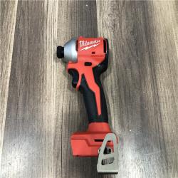 AS-IS Milwaukee 18V Lithium-Ion Brushless Cordless 1/4 in. Compact Impact Driver (Tool Only)