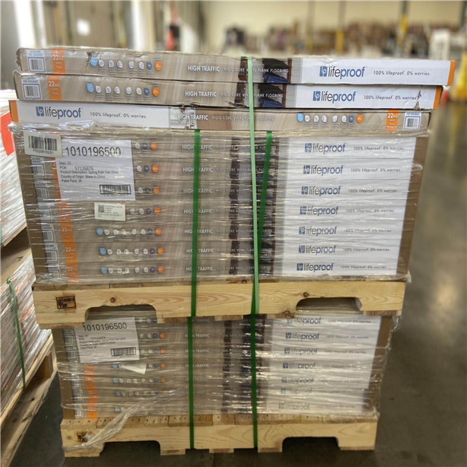 DALLAS LOCATION - Lifeproof Spring Park Oak 22 MIL x 8.7 in. W x 48 in. L Click Lock Waterproof Luxury Vinyl Plank Flooring (20.1 sq. ft./case) - 68 CASES