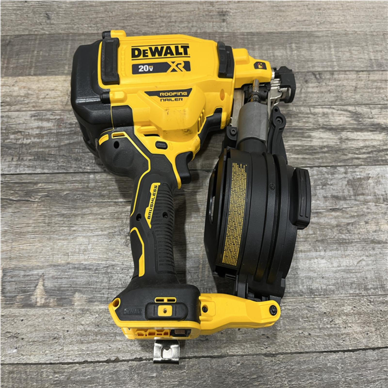 AS-IS DEWALT 20V MAX 15-Degree Electric Cordless Roofing Nailer (Tool Only)