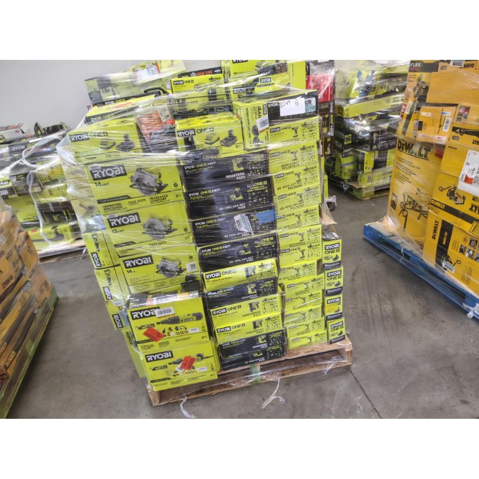 Pittston Location As-Is Power Tools Partial Truckload (12 Pallets) 8549-B