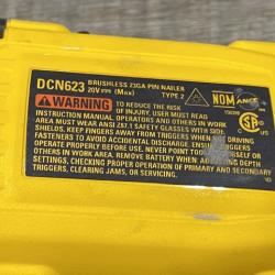 AS-IS DEWALT ATOMIC 20V MAX Lithium Ion Cordless 23 Gauge Pin Nailer Kit