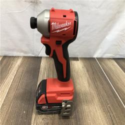 AS-IS Milwaukee 18V Lithium-Ion Brushless Cordless 1/4 in. Impact Driver Kit