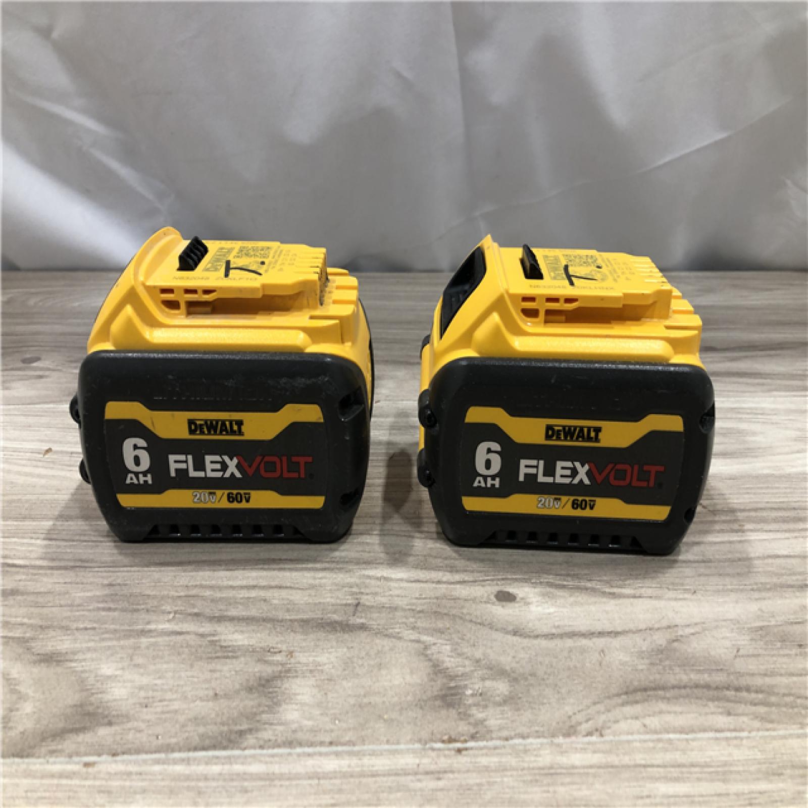 AS-IS DEWALT FLEXVOLT 20-Volt/60-Volt MAX Lithium-Ion 6.0Ah Battery Pack (2-Pack)