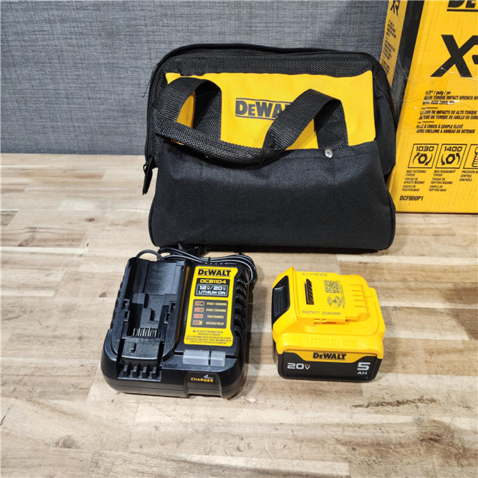 HOUSTON LOCATION - AS-IS DEWALT 20V MAX Lithium-Ion Cordless 1/2 in. Impact Wrench Kit