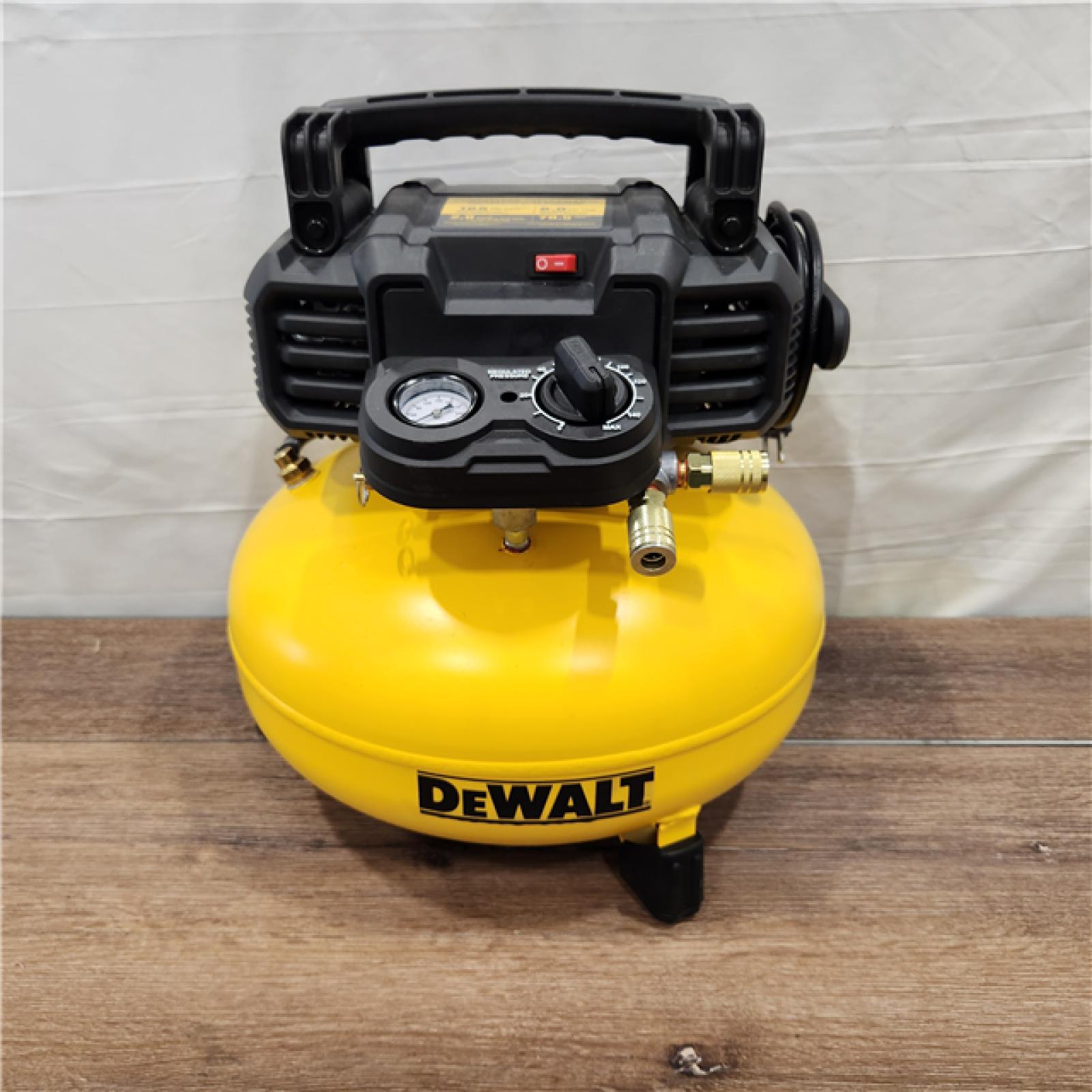 AS-IS DEWALT 6 Gal. Heavy-Duty Pancake Electric Air Compressor and 18-Gauge Brad Nailer Combo Kit