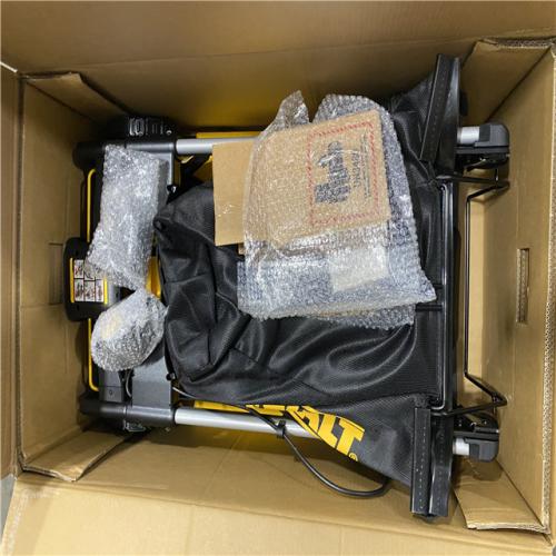 -As-Is DEWALT 2x20V MAX 21 in. Cordless Battery Powered Push Lawn Mower Kit with (2) 10 Ah Batteries and Chargers