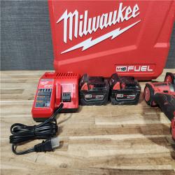 HOUSTON LOCATION - AS - IS Milwaukee FUEL 18V Lithium-Ion Brushless Cordless Hammer Drill and Impact Driver Combo Kit