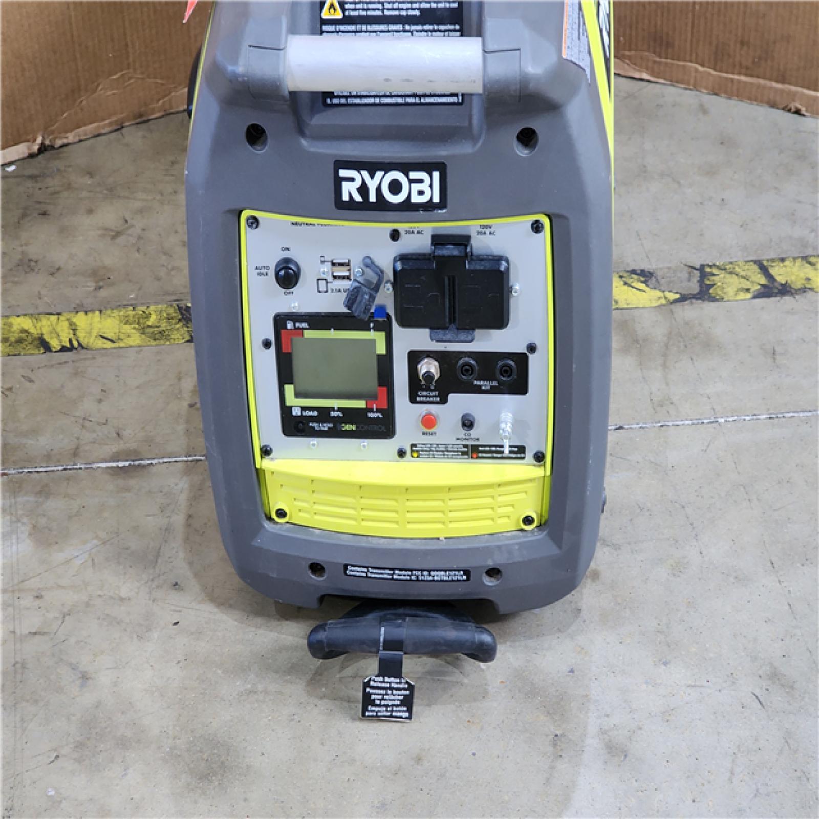 HOUSTON LOCATION - AS-IS RYOBI 2 300-Watt Recoil Start Bluetooth Super Quiet Gasoline Powered Digital Inverter Generator with CO Shutdown Sensor