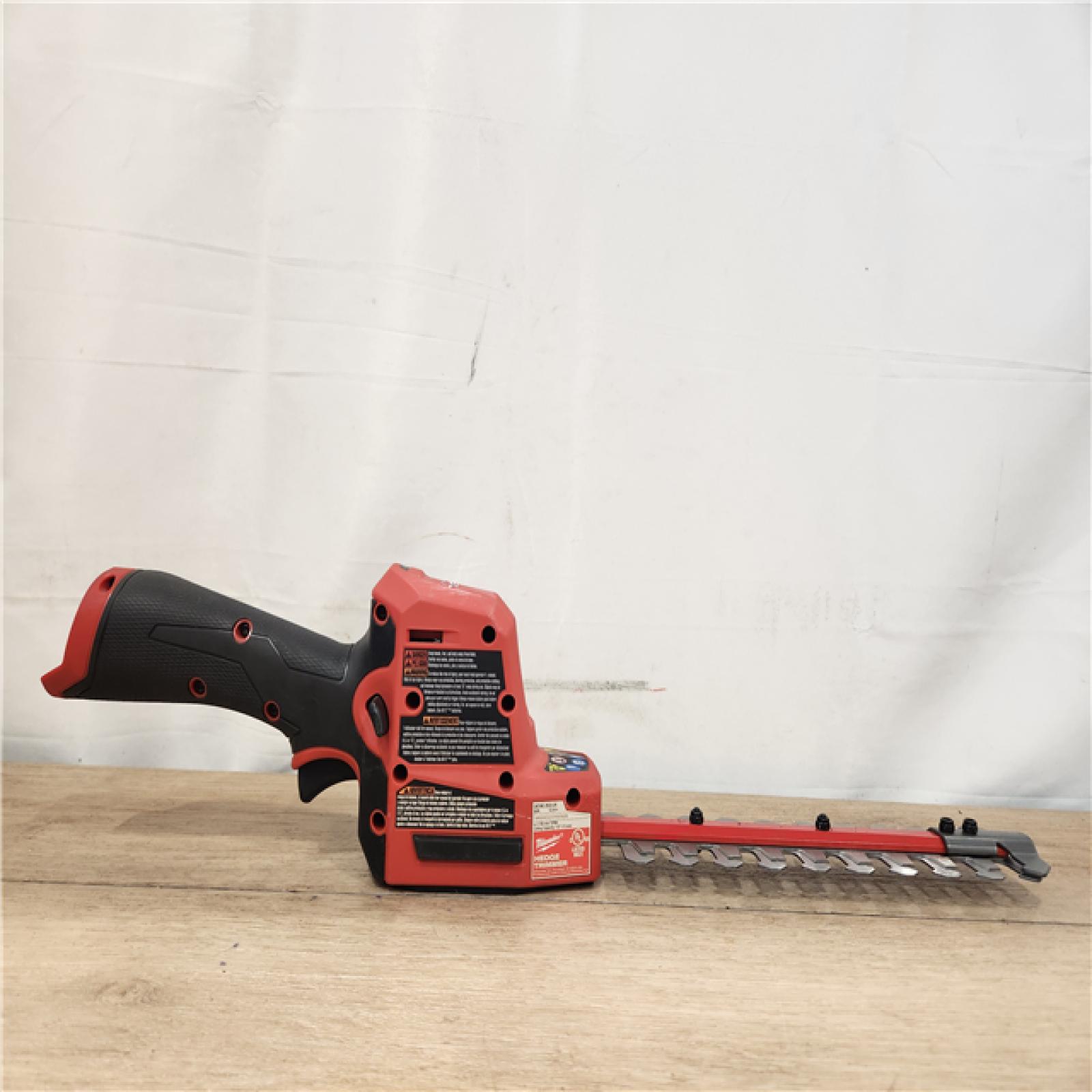 AS-IS- Milwaukee FUEL 8 in. 12V Lithium-Ion Brushless Cordless Battery Hedge Trimmer (Tool-Only)