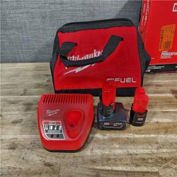 HOUSTON LOCATION - AS-IS Milwaukee FUEL 12-Volt Lithium-Ion Brushless Cordless Hammer Drill and Impact Driver Combo Kit