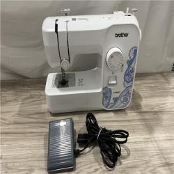 AS-IS Brother LX3817 Reliable Beginner Full-Size Sewing Machine with 17 Built-In Stitches - White