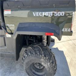 California AS-IS Vector 500  4WD UTV (No Key/Body Damage