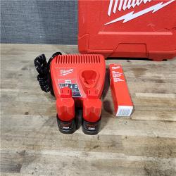 HOUSTON LOCATION - AS-IS Milwaukee M12 12V Lithium-Ion Cordless PEX Expansion Tool Kit with (2) 1.5 Ah Batteries  (3) Expansion Heads and Hard Case