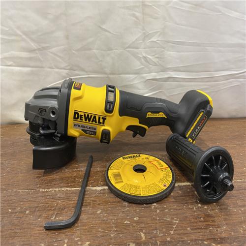 AS-IS DEWALT 60V MAX Cordless Brushless 4.5 in. to 6 in. Small Angle Grinder with Kickback Brake (Tool Only)