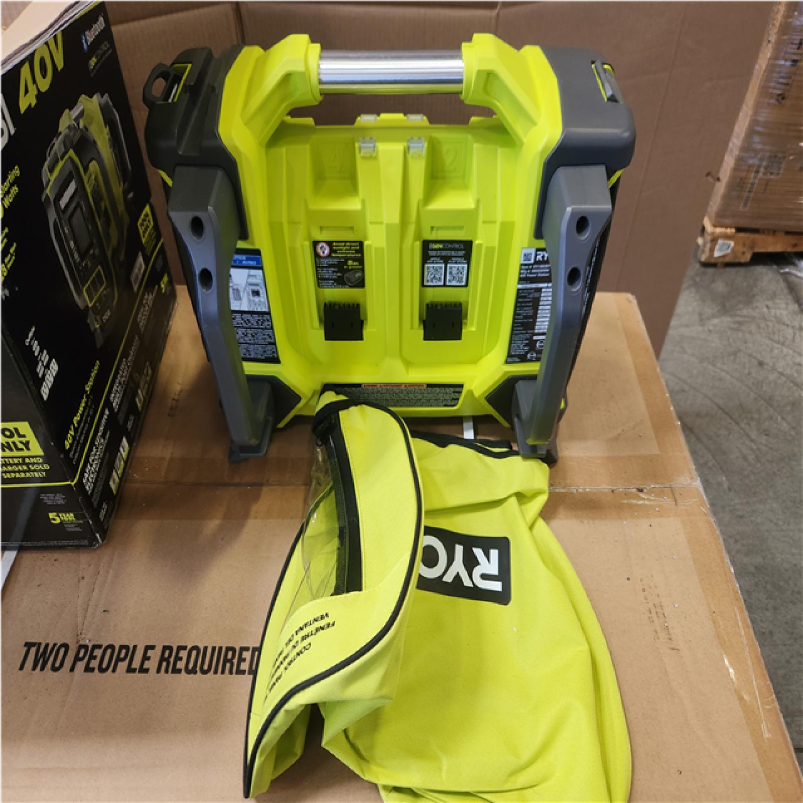 Phoenix NEW RYOBI 40V 1800-Watt Portable Battery Inverter Power Station and 4-Port Charger (Tool Only)