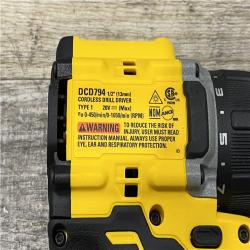 AS-IS DEWALT Atomic 20V Lithium-Ion Cordless Compact 1/2 in. Drill/Driver Kit