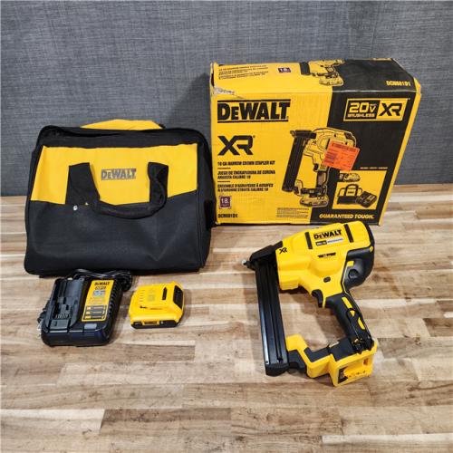 HOUSTON LOCATION - AS-IS DEWALT 20V MAX XR Lithium-Ion Cordless 18-Gauge Narrow Crown Stapler Kit
