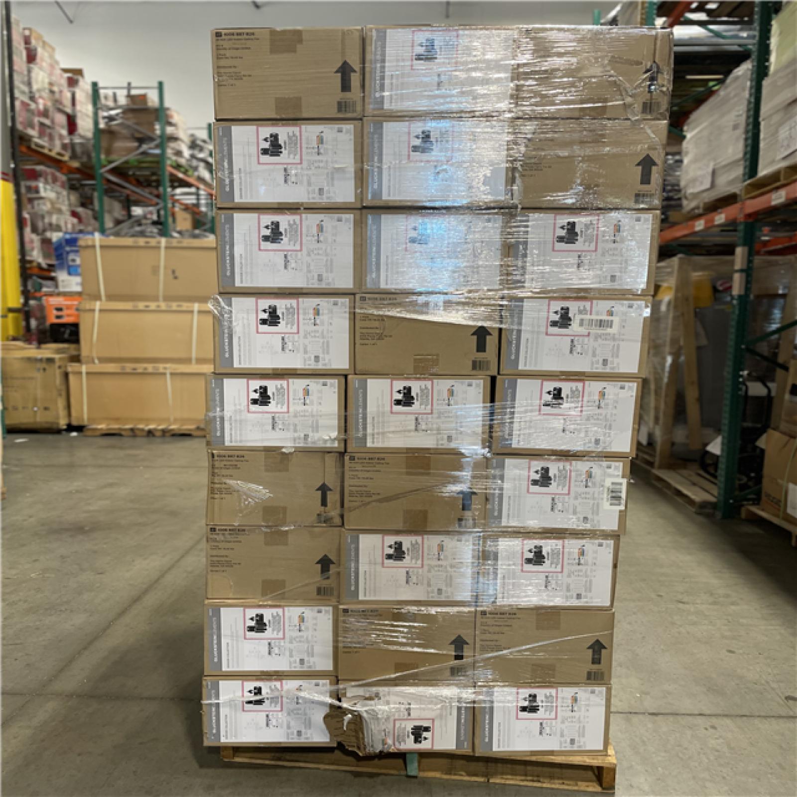 DALLAS LOCATION - Denver 48 in. Integrated LED Indoor White Ceiling Fan with Remote PALLET-(48 UNITS)