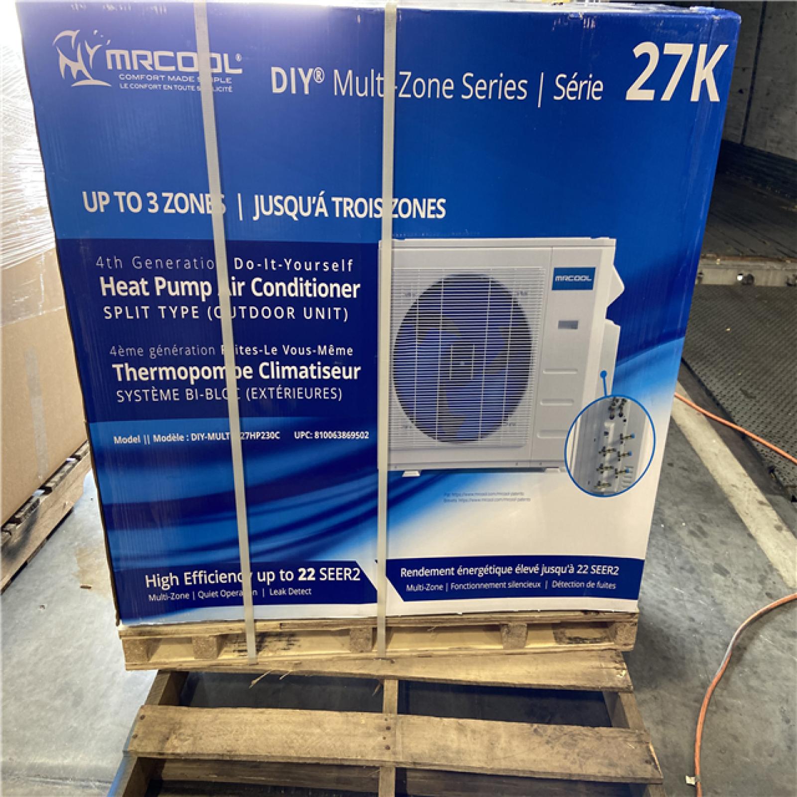 DALLAS LOCATION - MRCOOL DIY 27,000 BTU 2.25 Ton 3-Zone Mini Split Heat Pump Condenser 208/230V