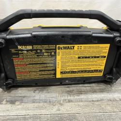 AS-IS DEWALT 1800 Watt Portable Power Station and 20V/60V MAX Lithium-Ion Battery Charger