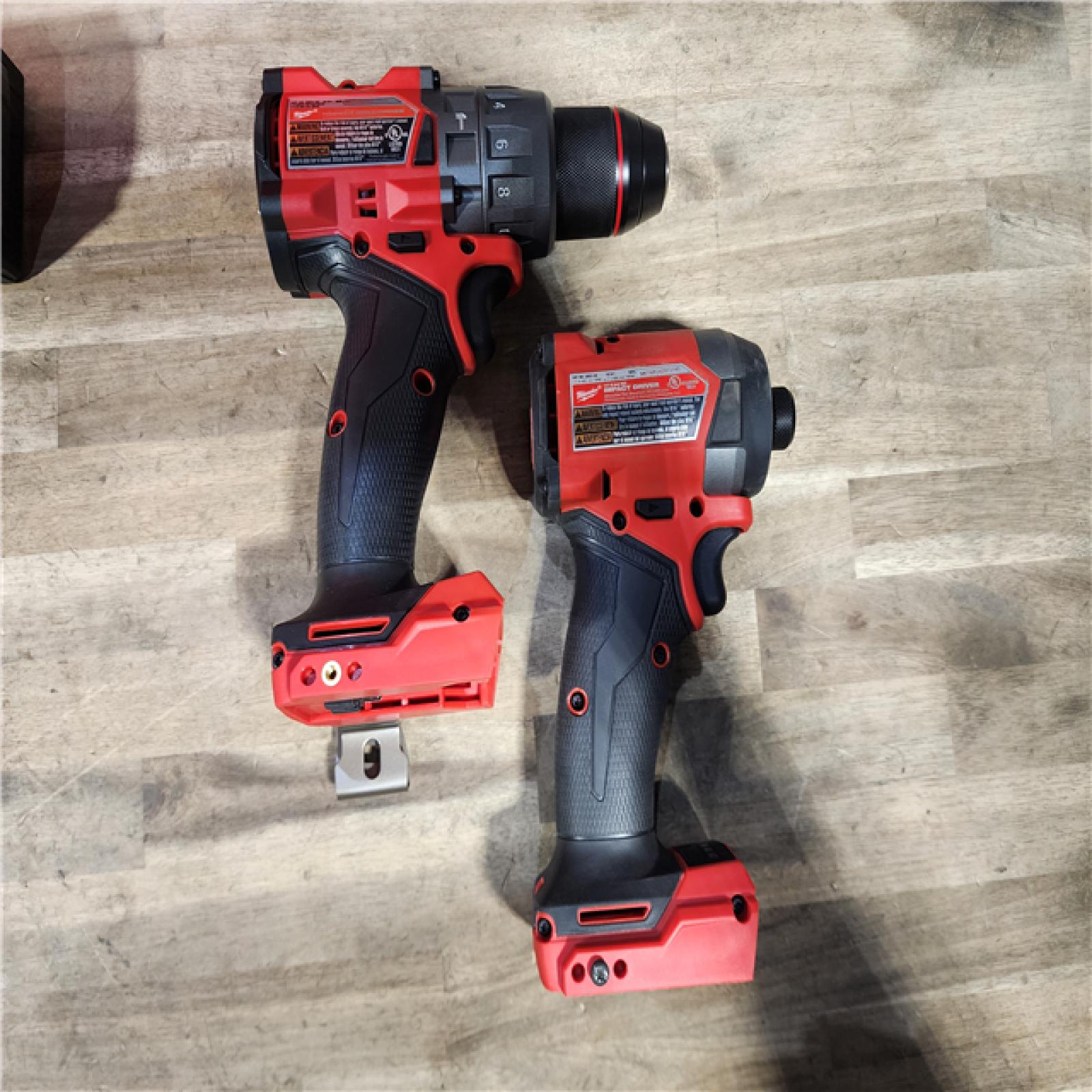 HOUSTON LOCATION - AS-IS MILWAUKEE FUEL 18V Lithium-Ion Brushless Cordless Hammer Drill and Impact Driver Combo Kit