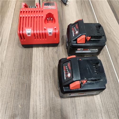 AS-IS Milwaukee 18-Volt Lithium-Ion High Output Starter Kit with Two 6.0 Ah Battery and Charger