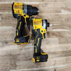 HOUSTON LOCATION - AS-IS DEWALT 20V Lithium-Ion Cordless 2-Tool Combo Kit with 20V/60V FLEXVOLT 9 Ah Battery  4 Ah Battery and Charger
