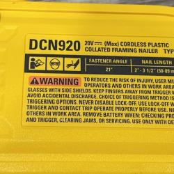 AS-IS DEWALT 20-Volt 21° Cordless Framing Nailer (Tool-Only)